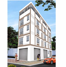 Mẫu phối mầu mặt tiền nhà ống sơn Jotun với mã 0566, 1155, 2104