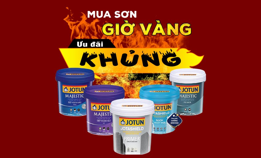 Sơn Jotun Khuyến Mãi Giờ Vàng Tháng 1/ 2022